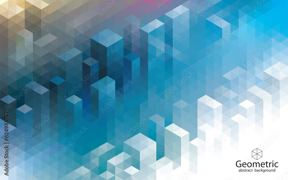 Fototapete abstract geometric modern pattern of urban architecture background.
