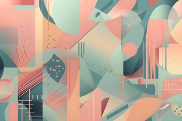 Abstract pastel color pattern wallpaper. Generative AI
