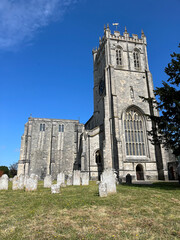 Medieval buildings in the village of Dorset, United Kingdom