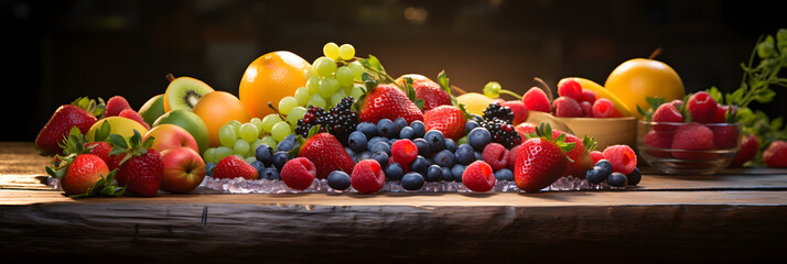 Fruits on table 