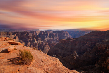 Landscape view of the Grand Canyon in Arizona, United States