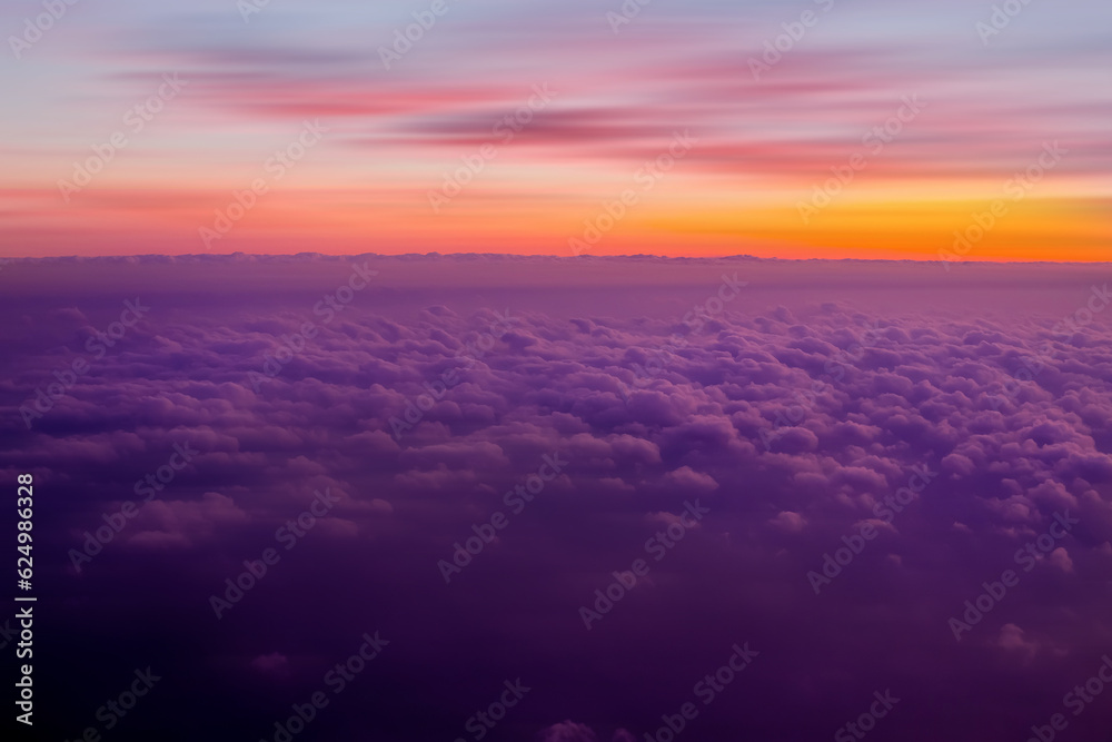 Wall mural clouds background and texture,clouds from airplane window