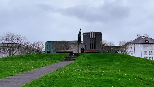 Iceland - Reykjavik -  The city is home to numerous attractions such as the Hallgrimskirkja Church, the Harpa Concert Hall, and the Perlan Museum.