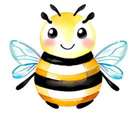 Super Cute Watercolor Bee