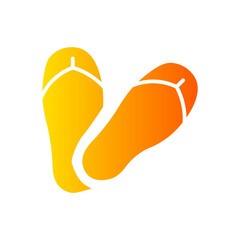 flip flops gradient icon