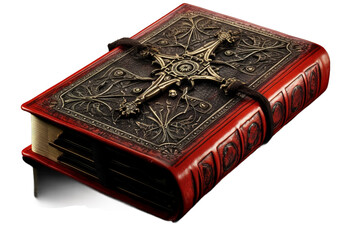 Gothic book. isolated object, transparent background