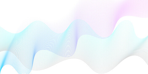 Abstract white blend wave lines and technology background. Modern white flowing wave lines and glowing moving lines. Futuristic technology and sound wave lines background.