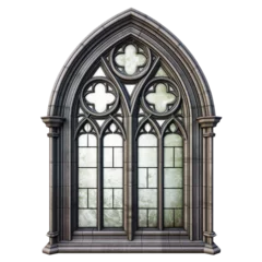Photo sur Plexiglas Coloré Gothic window. isolated object, transparent background