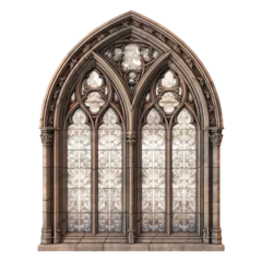 Photo sur Plexiglas Coloré Gothic window. isolated object, transparent background