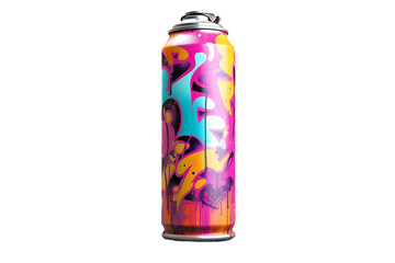 Graffiti spray can. isolated object, transparent background
