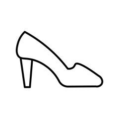 high heel line icon