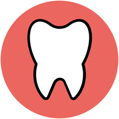 Clean teeth flat icon design 