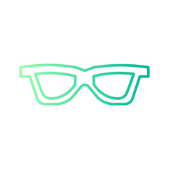 Fototapeta premium glasses gradient icon