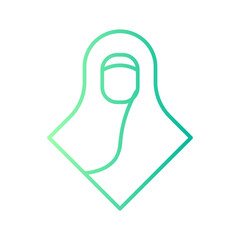 hijab gradient icon