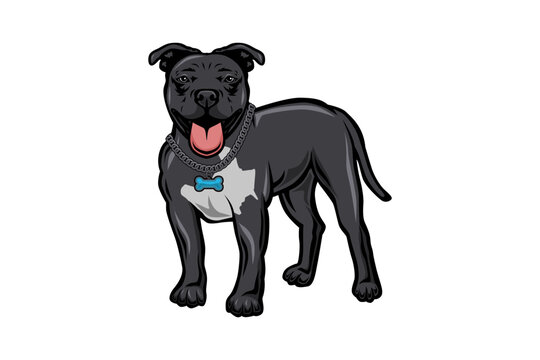 Frenchies dog black color vector