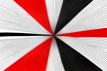 Fototapeta premium A drawing with lines, red, white, black Generative AI