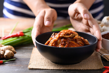 Kimchi cabbage, Korean homemade side dish food
