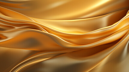 Gold silk folding wallpaper