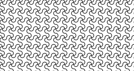 Illustration of the abstract geometric tile pattern. Seamless vector backdrop texture. Modern digital wallpaper idea.  - obrazy, fototapety, plakaty