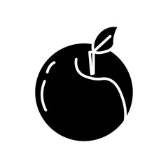 peach glyph icon