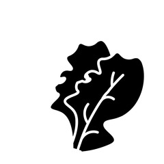 salad glyph icon