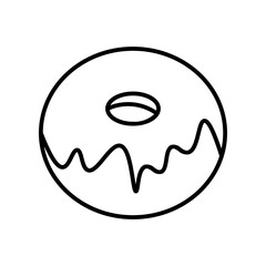 doughnut line icon