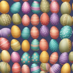 Fototapeta na wymiar Set of Easter eggs