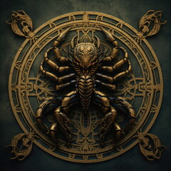 Cartoon character of scorpion