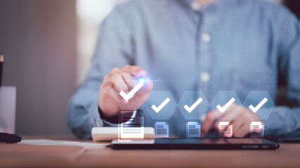 concept of auditing and evaluating quality and efficiency of personnel ,business document...