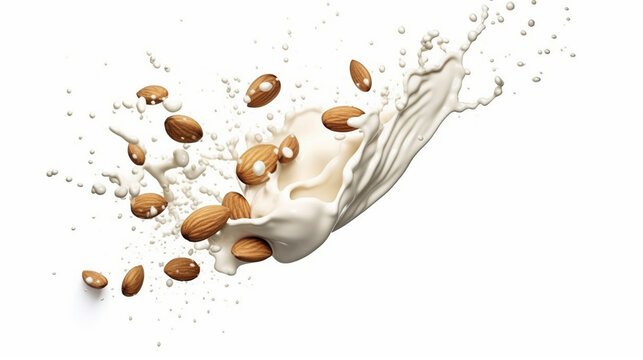 coffee beans splash HD 8K wallpaper Stock Photographic Image
