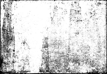 Grunge black texture. Dark grainy texture on white background. Dust overlay textured. Grain noise particles. Rusted white effect. Design elements. Vector illustration, EPS 10.
