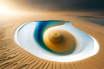 an illusion in the desert