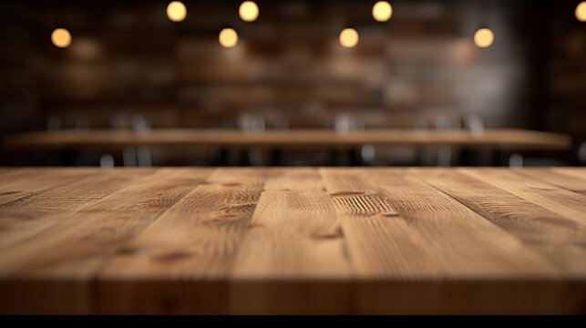 table in a restaurant HD 8K wallpaper Stock Photographic Image
