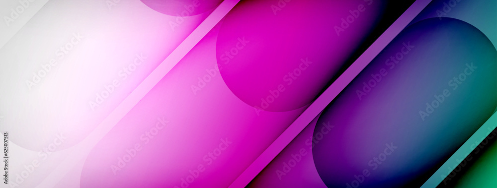 Poster abstract background - geometric composition created with lights and shadows. technology or business 