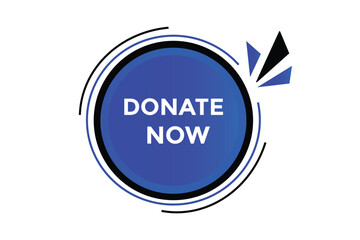 Donate now button web banner templates. Vector Illustration 
