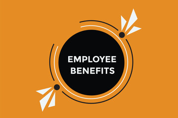 employee benefits button web banner templates. Vector Illustration 
