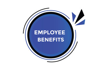 employee benefits button web banner templates. Vector Illustration 
