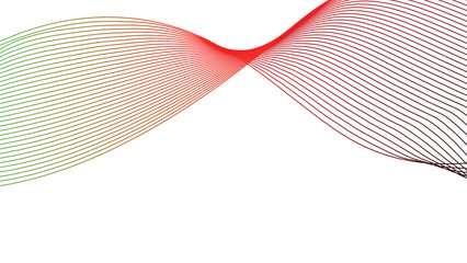 black red white green abstract tech wavy lines gradient background isolated
