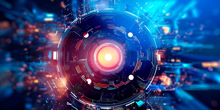 technology-themed Labor Day background highlighting the advancements and contributions of the tech industry. Generative AI