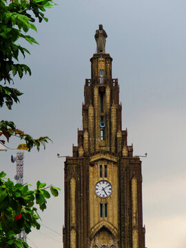 Pala Church Tower. Pala Kurishu Palli is a church in Kerala. Cristian Church Tower in Kottayam, Kerala.                               