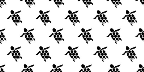 silhouette turtles seamless pattern