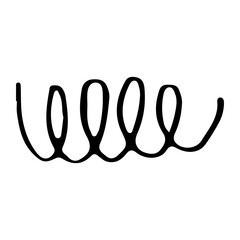 abstract line art stroke element