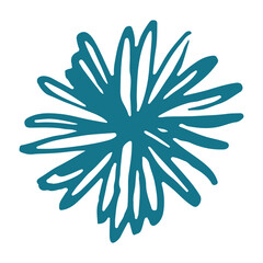 flower hand drawn element