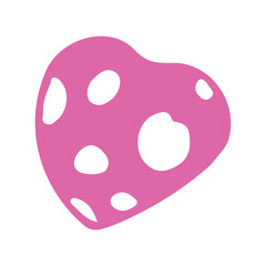 pink heart symbol illustration