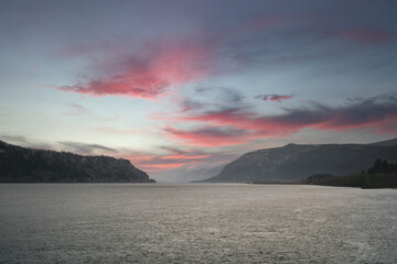 sunset over the sea
