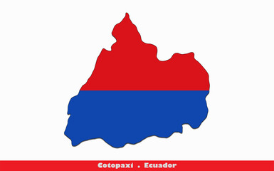 Obraz premium Cotopaxi Flag - Province of Ecuador (EPS)