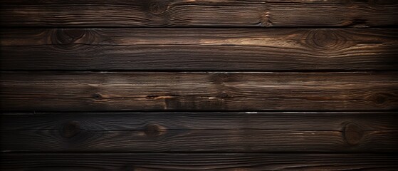 Naklejka premium Wooden rough texture background. Horizontal boards fence banner