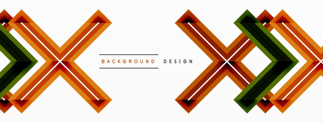 Minimal geometric background cross line. Design for wallpaper, banner, background, landing page, wall art, invitation, prints, posters