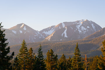 Obraz premium Sunrise in Mammoth Lakes, California