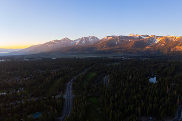 Mammoth Lakes, CA from above